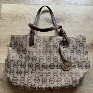 Michael Kors Brown Signature Tote Bag